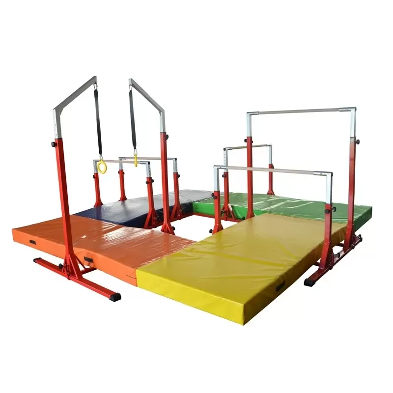 Gymnastics horizontal bar set