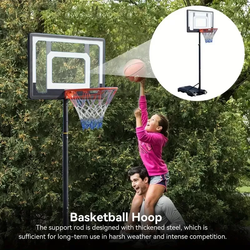 Portable And Adjustable Basketball Hoop
