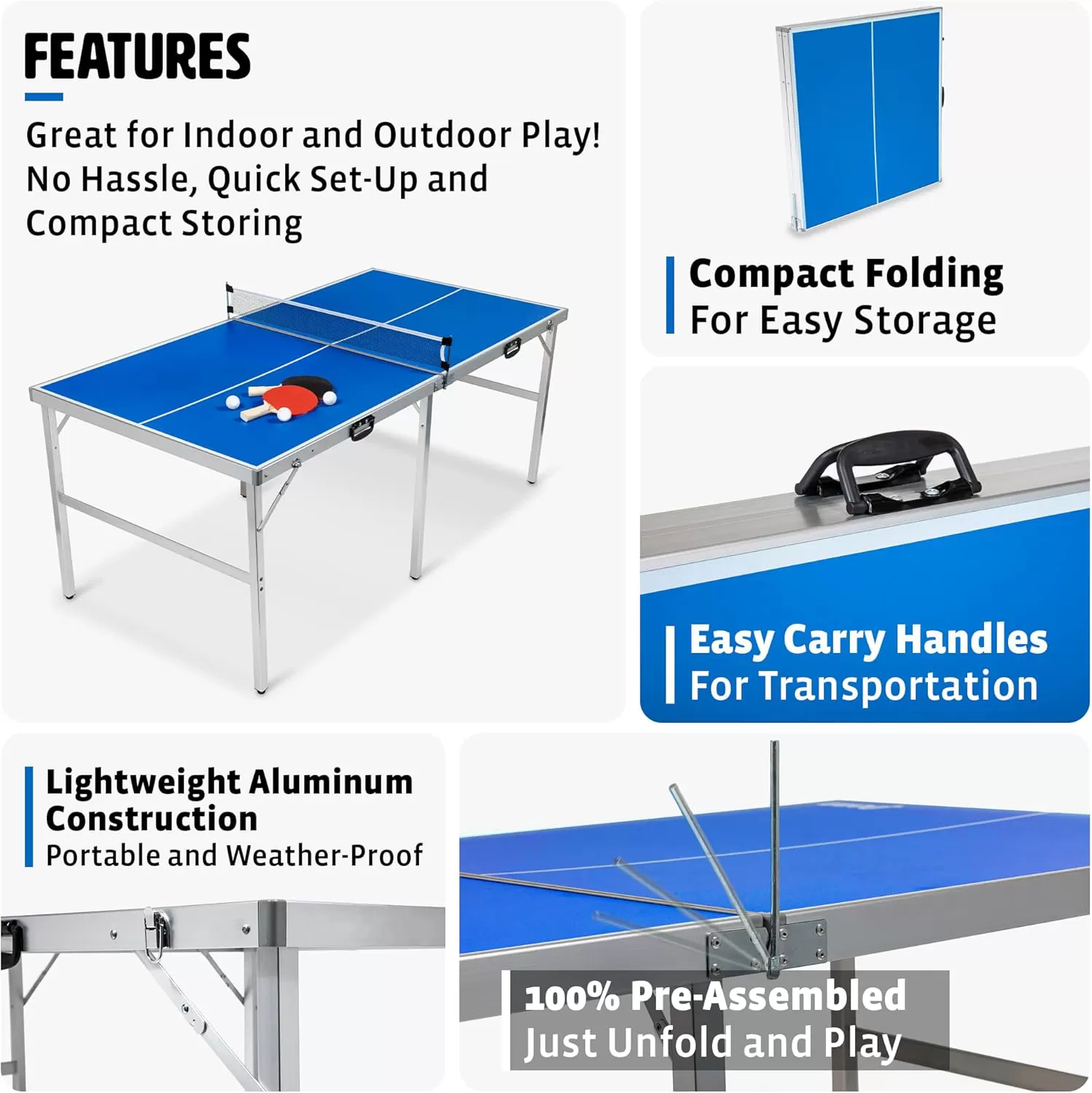 Foldable Ping Pong Table