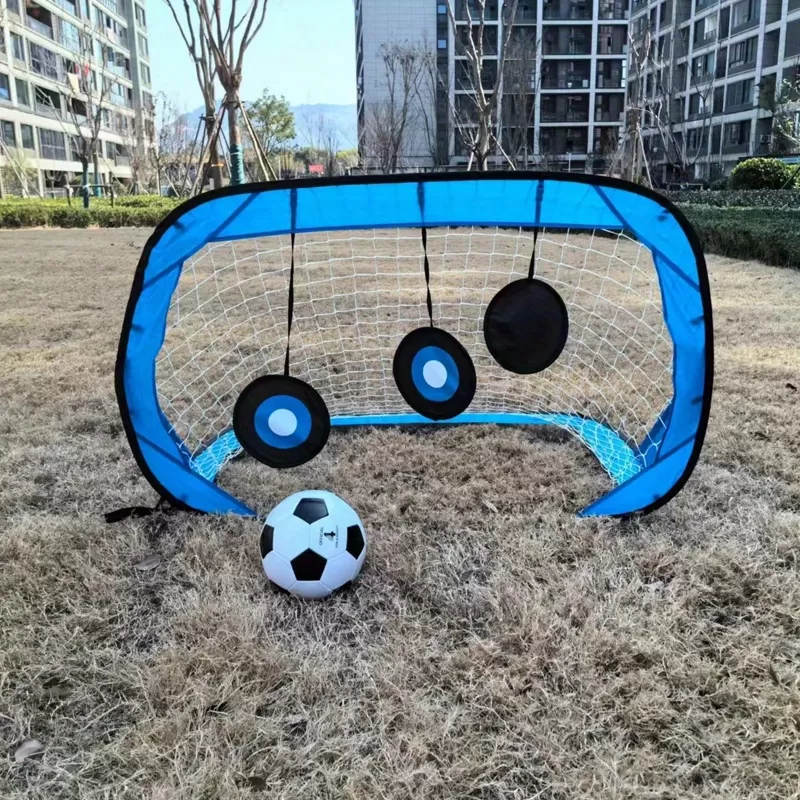 Kids Football Goal Portable Football Goal Mini Pop Up Practice Target 4-in-1