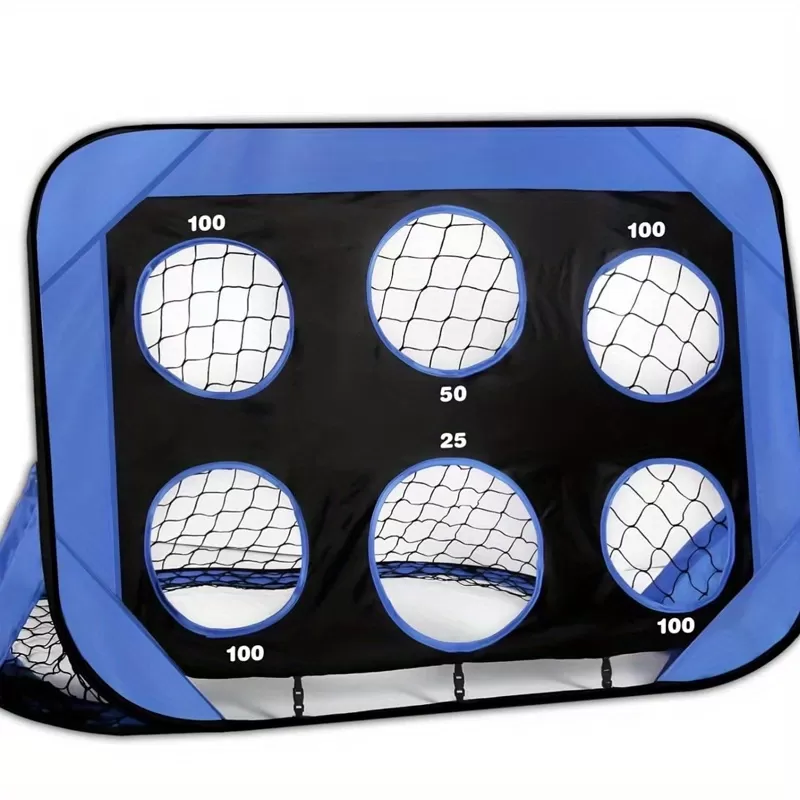 Kids Football Goal Portable Football Goal Mini Pop Up Practice Target 4-in-1