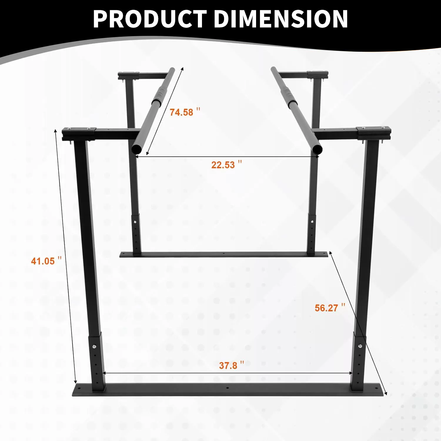 Adjustable Physical Therapy Parallel Bars