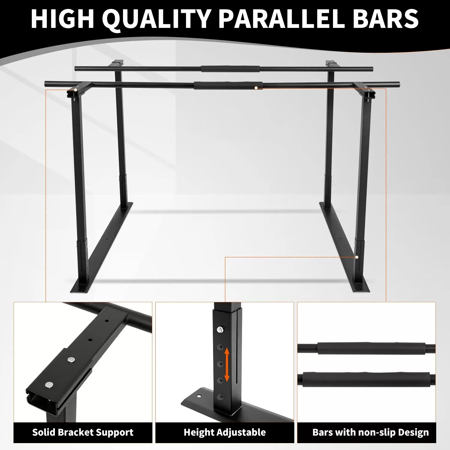 Adjustable Physical Therapy Parallel Bars